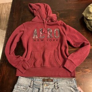 Aeropostale Burgundy Hoodie